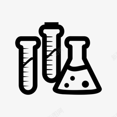 学校实验实验室化学医学图标图标