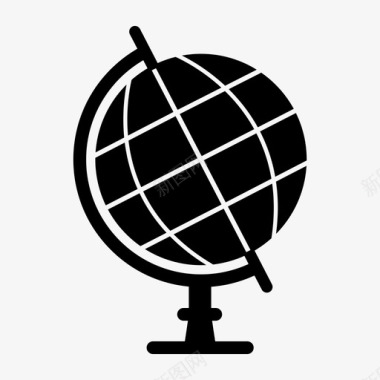 世界地图地球仪图标图标