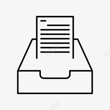 书桌托盘文件纸盘图标图标