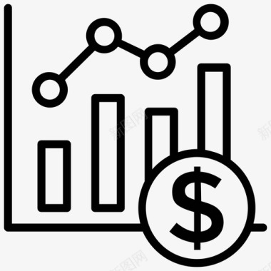 业务增长资金增长业务发展市场分析图标图标