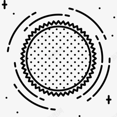 矢量太空太阳火行星图标图标