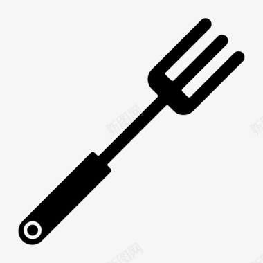 工具和用具叉子餐叉厨房用具图标图标
