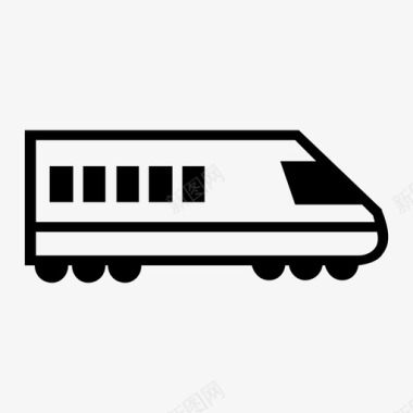 公共交通标识火车公共交通图标图标