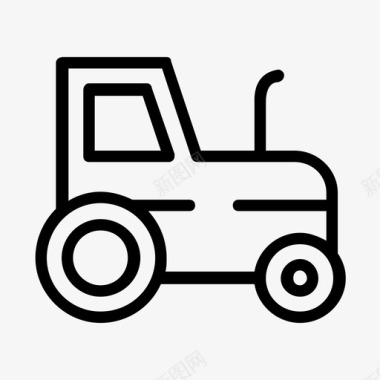 拖拉机农场农用车图标图标
