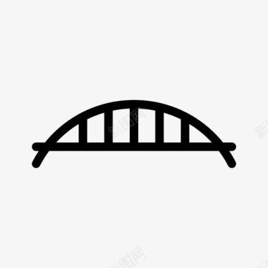 桥梁建筑道路图标图标