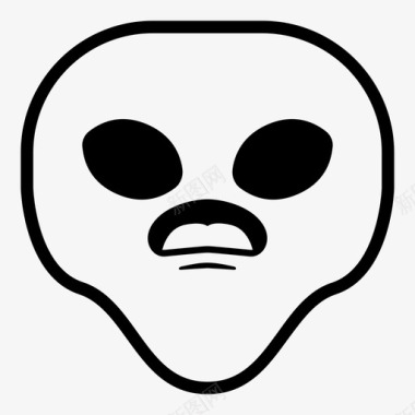 惊喜外星人表情符号韩娜表情符号外星人版图标图标