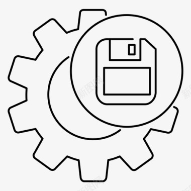 价格表单保存设置齿轮单像素笔划图标图标