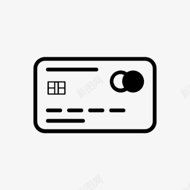 信用卡atm卡芯片卡图标图标