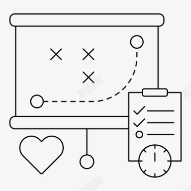 全球战略企业社会责任图标图标