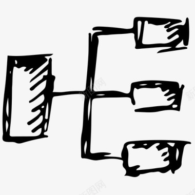 层次结构业务方案图标图标