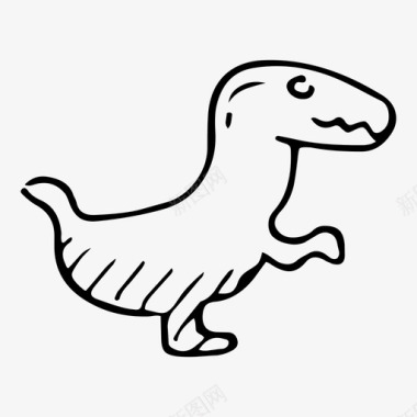 恐龙动物头骨恐龙古代动物图标图标