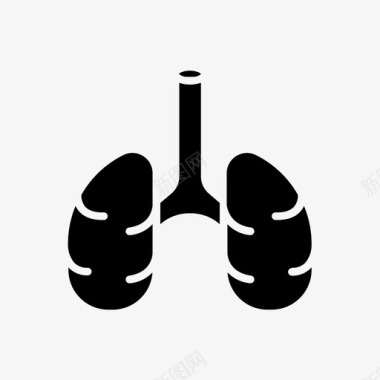 解剖肺解剖学人体图标图标