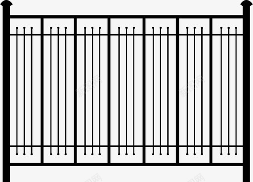 篱笆花园栏杆图标图标