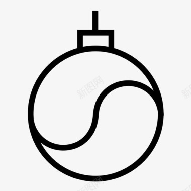装饰品球圣诞节图标图标