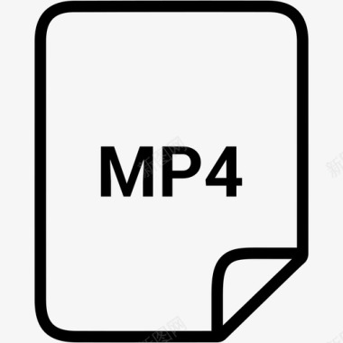 MP4播放器mp4文件文档播放图标图标