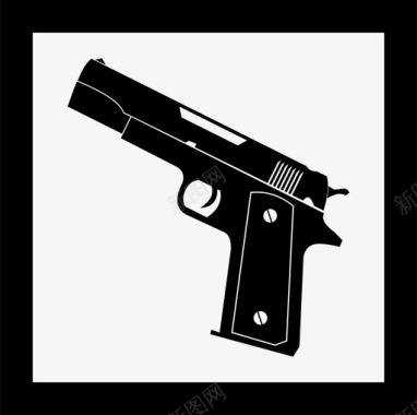 战争英雄免抠素材武器枪左轮手枪图标图标