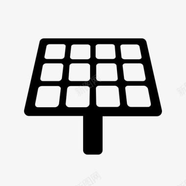 太阳能板绿色能源太阳能图标图标