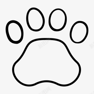 动物爪子动物爪子印图标图标