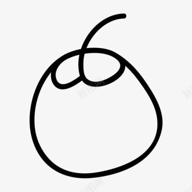 柿子饮食图标图标