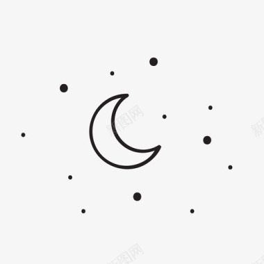 月亮和星星万圣节爱情图标图标
