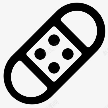 三棱锥石膏绷带伤口石膏图标图标