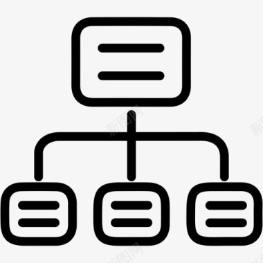 工程结构网站地图商业层次结构图标图标