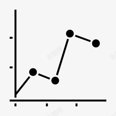 汇报业绩折线图业务图表图标图标