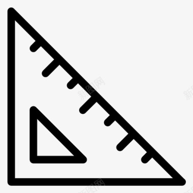 三角尺方格文具图标图标