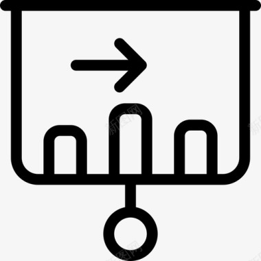 空间展示设计图表展示增长屏幕图标图标