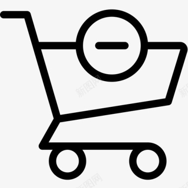 删除垃圾邮件删除购物车购买电子商务图标图标
