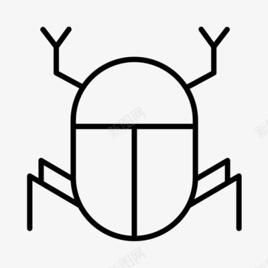 金龟子护身符古代图标图标