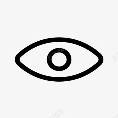 眼睛标志眼睛关icon图标