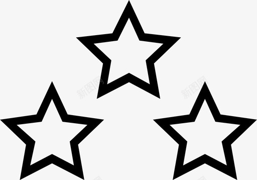 星星三颗图标图标