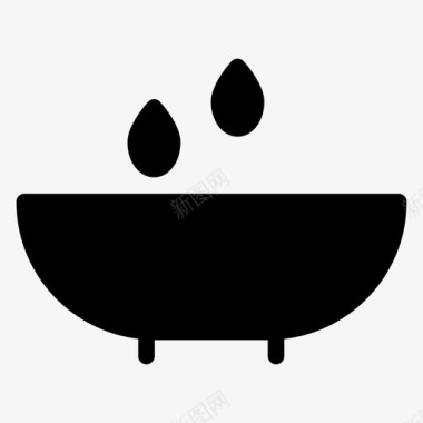 浴盆商务浴缸图标图标