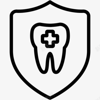 护齿护盾牙科牙医图标图标