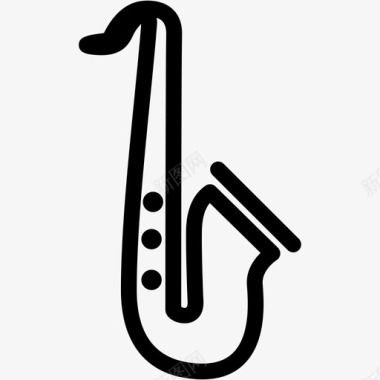 萨克斯乐器爵士乐图标图标