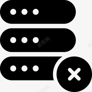 删除垃圾邮件删除服务器数据数据库图标图标