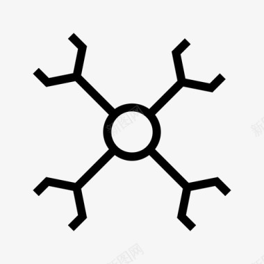 分子圈分子化学教育瘦图标图标