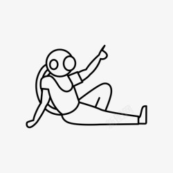 空中的科幻人宇航员天文学点图标高清图片