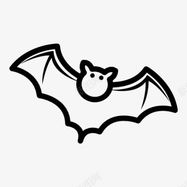 蝙蝠动物可爱图标图标