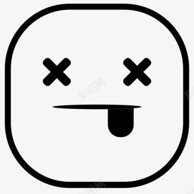 微信表情包死亡表情符号笑脸图标图标
