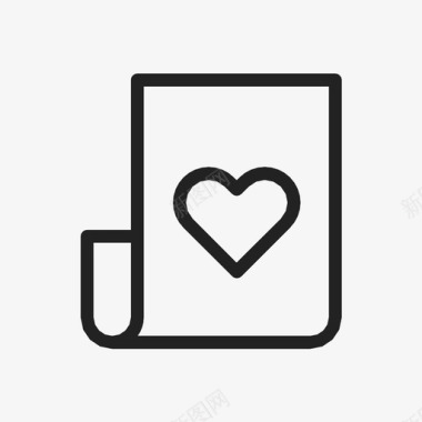 心纸爱情情书图标图标