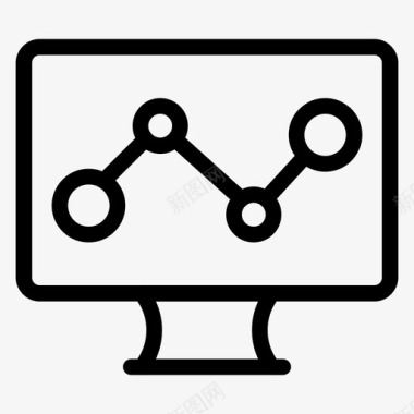 屏幕分析业务图表图标图标