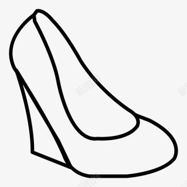 高跟鞋商务鞋女士鞋图标图标