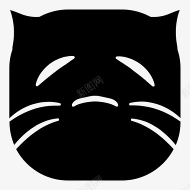 夸张表情猫现在猫表情符号图标图标