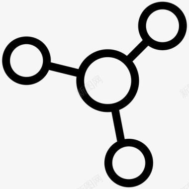 分子键分子原子化学图标图标