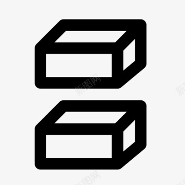 方块积木两个方块图标图标