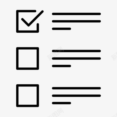 复选框打勾检查表复选框过滤器图标图标