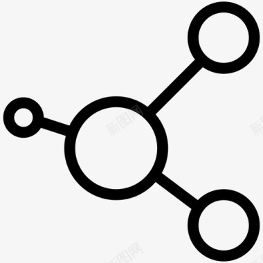 分子键分子原子化学图标图标