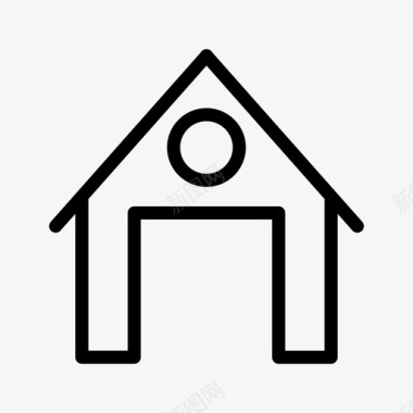 房屋建筑木材图标图标